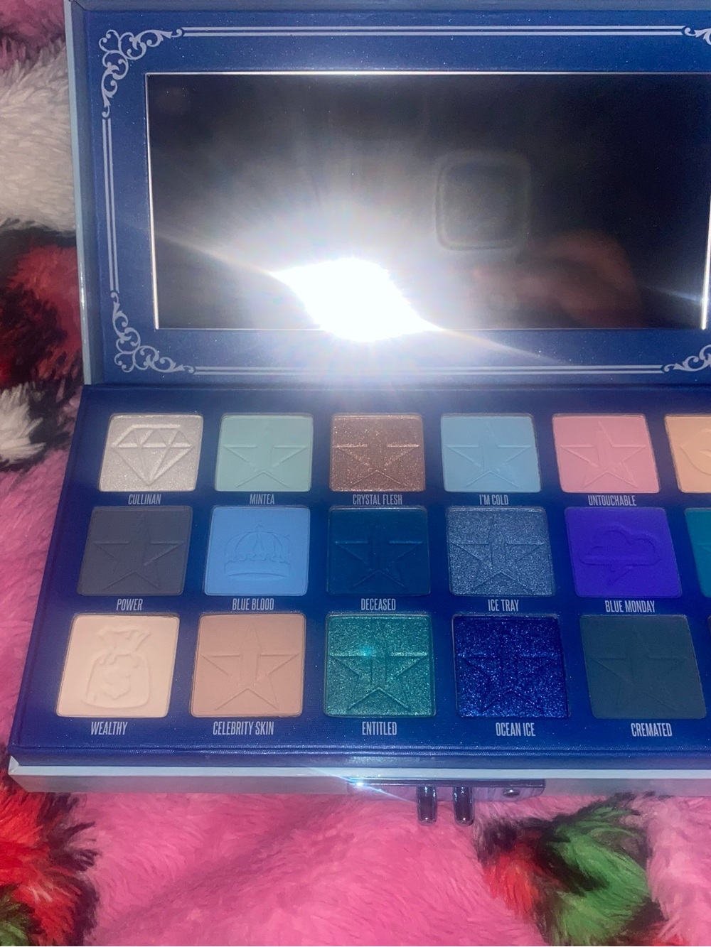 Jeffree Star Blue Blood Palette Box - Royal Blue with White Logo - Picture 6 of 7